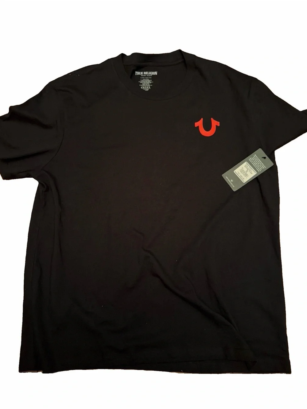 MENS TRUE RELIGION BIG BUDDHA BLACK T-SHIRT XL